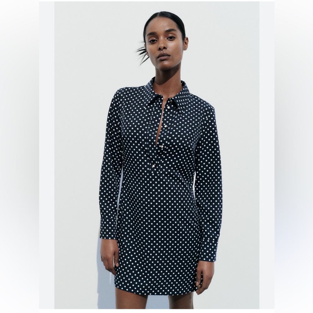 NWOT SHORT POLKA DOT DRESS ZARA